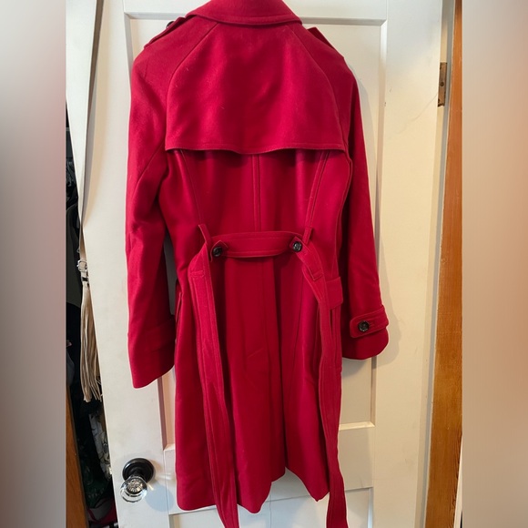 Red wool coat - Picture 4 of 6